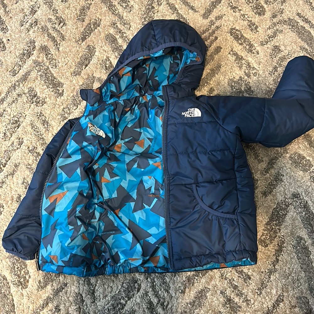 Reversible north face toddler winter coat